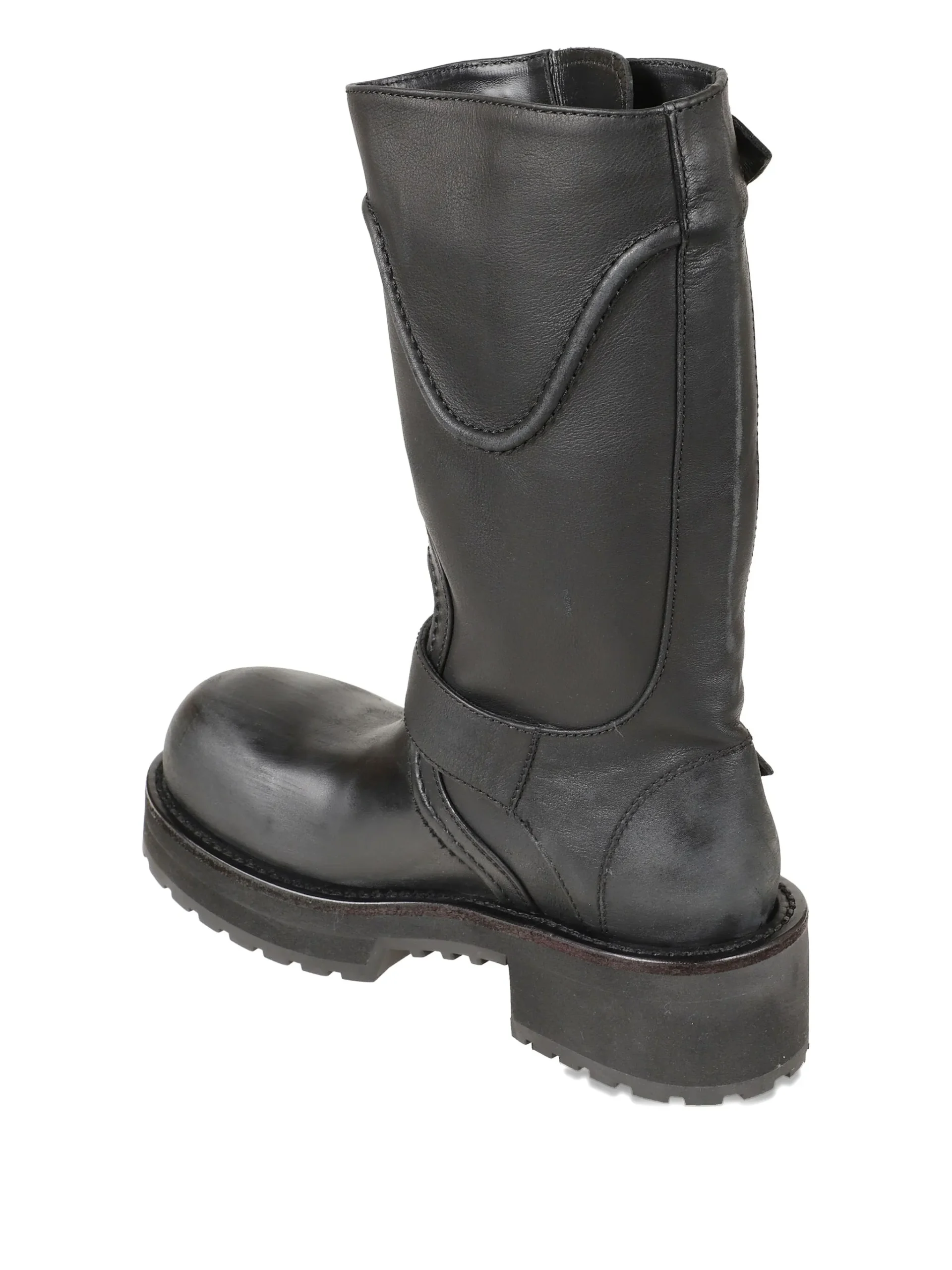 Balenciaga buckle-strap biker boots - Görsel 3