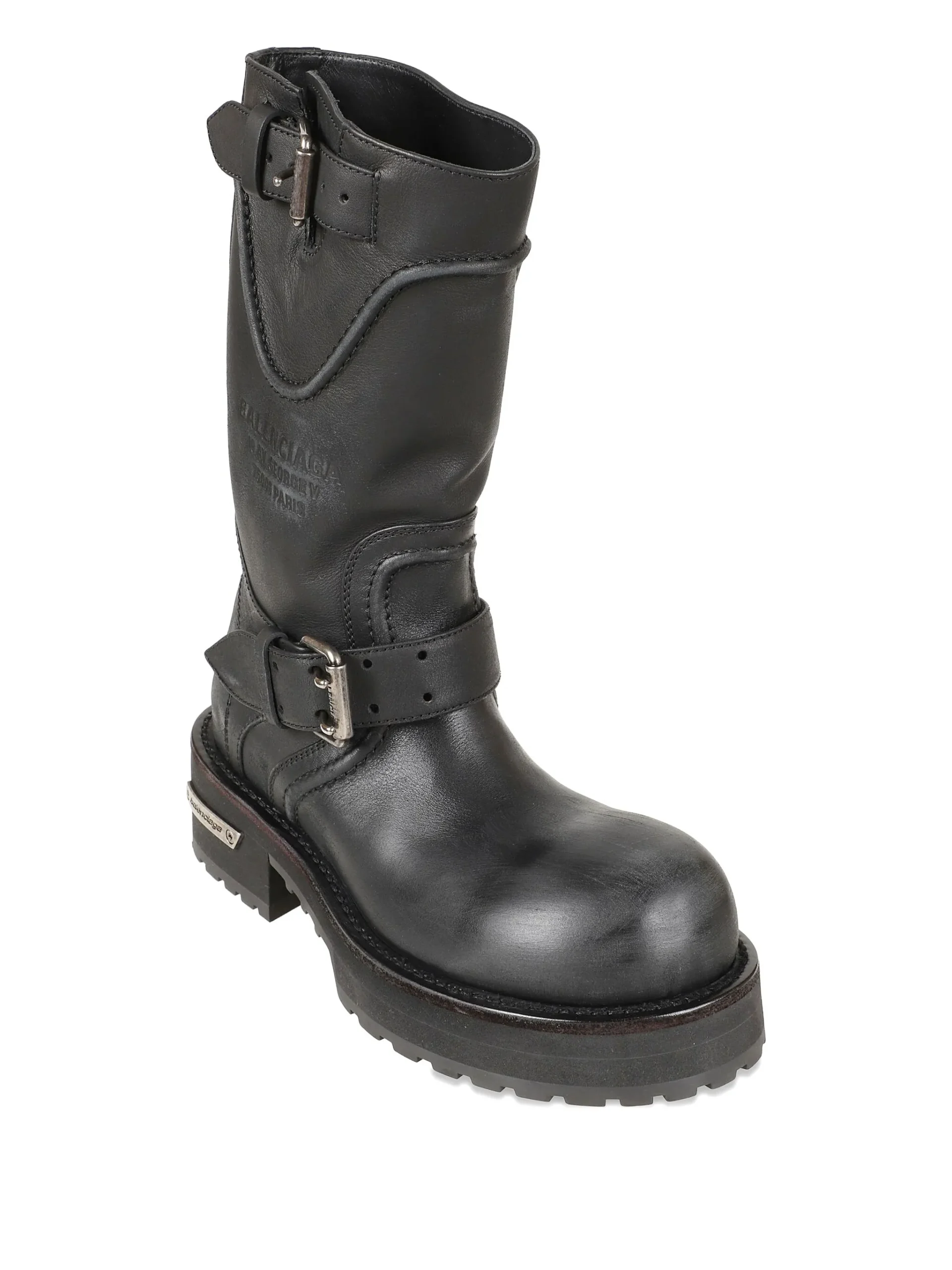 Balenciaga buckle-strap biker boots - Görsel 2