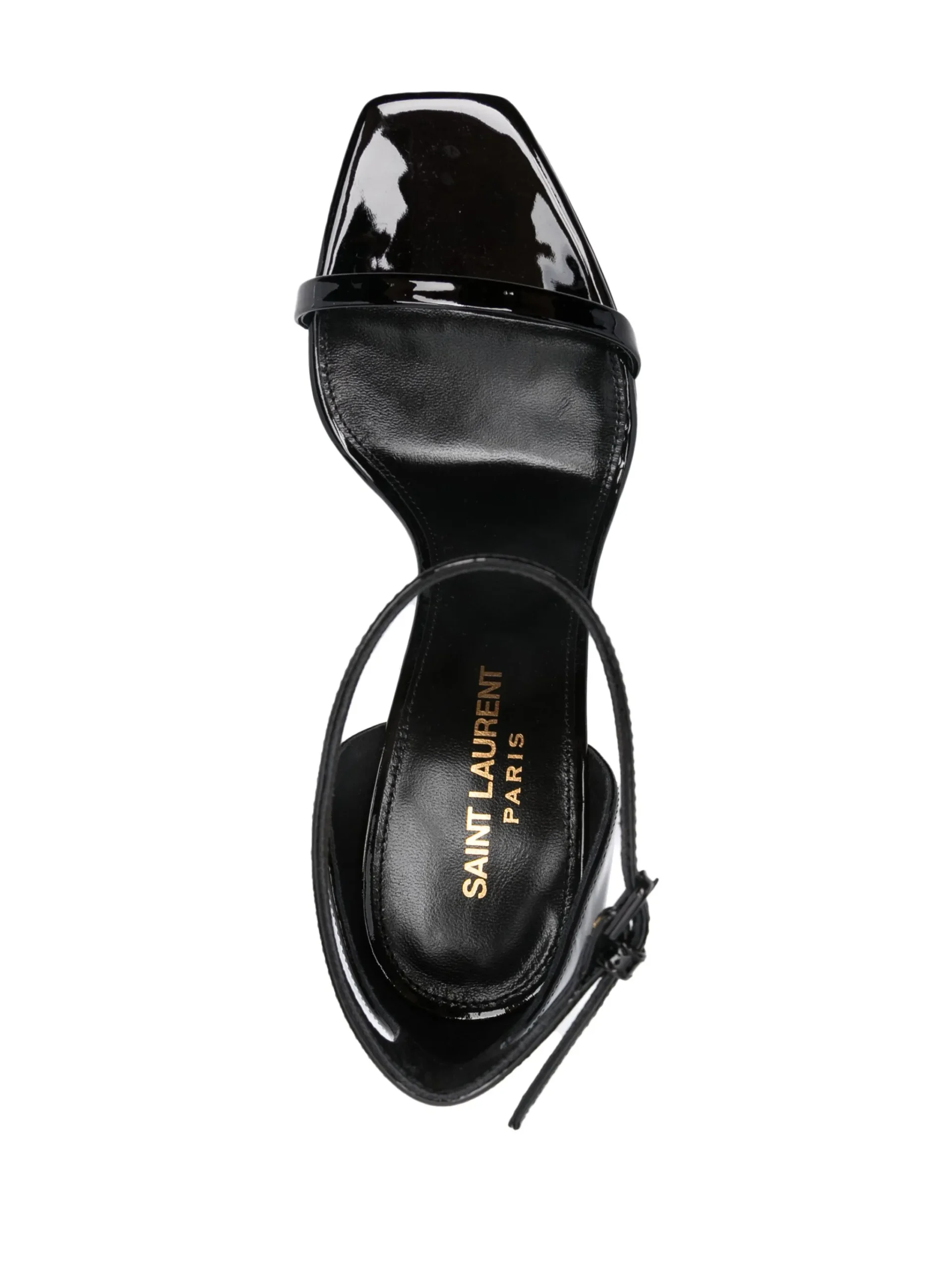 Saint Laurent Opyum 85mm patent-leather sandals - Görsel 4