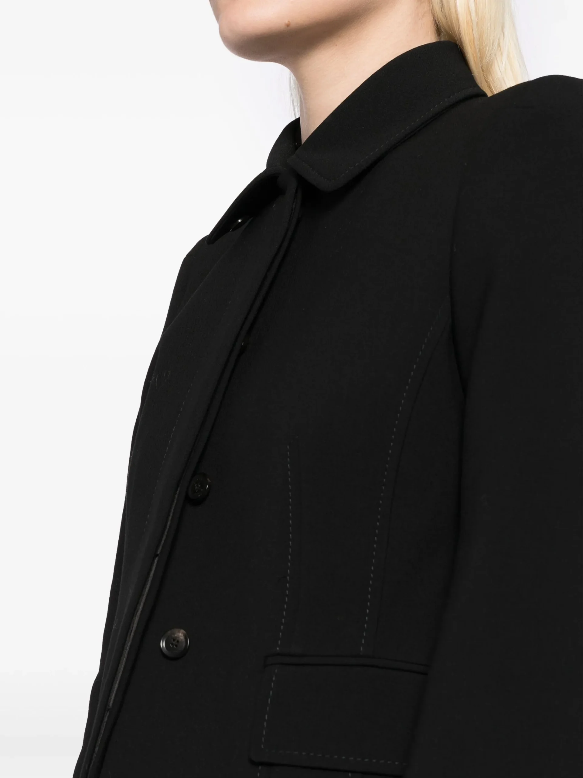 Gucci leopard-collar coat - Görsel 6