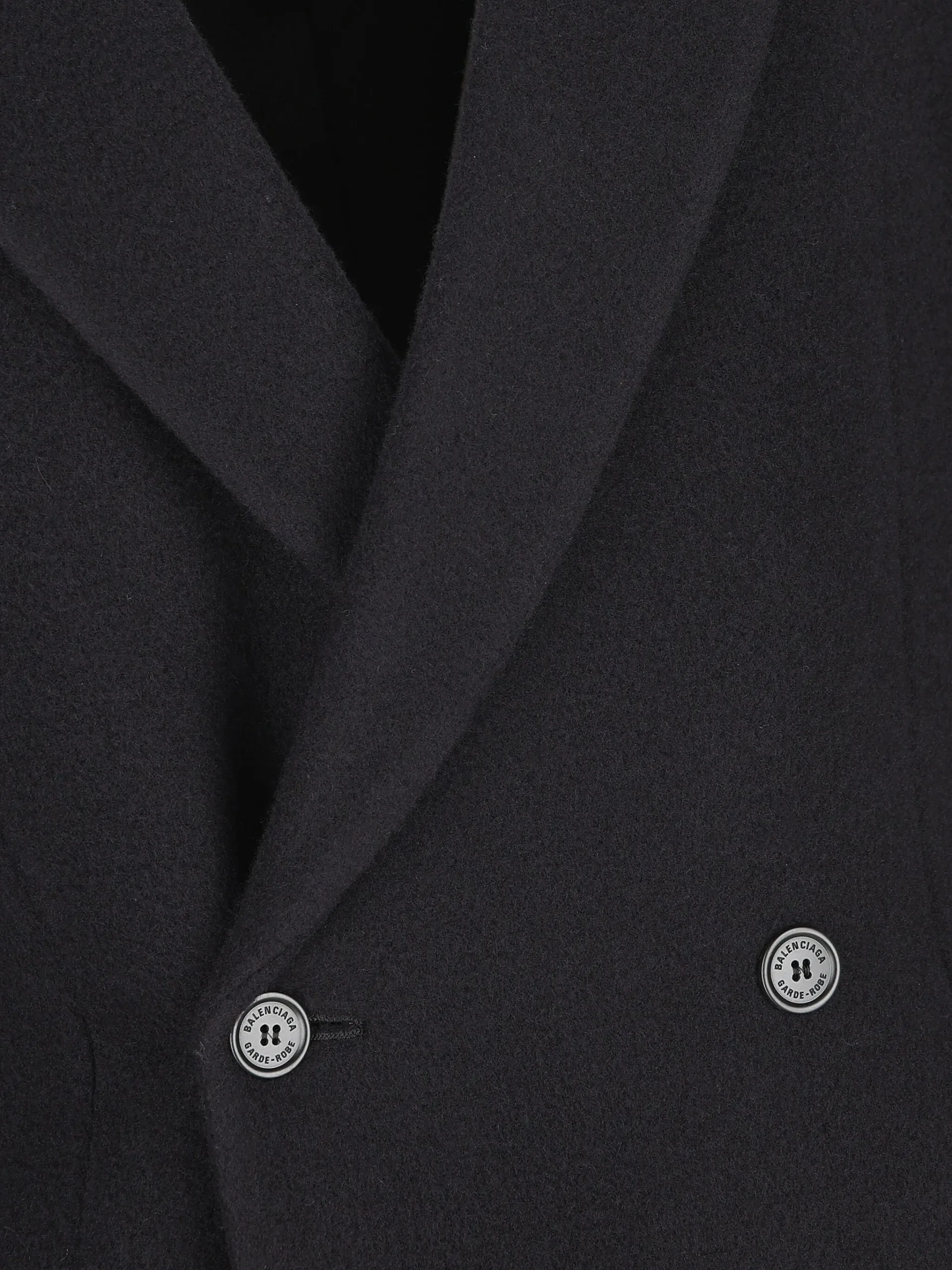 Balenciaga wool double-breasted coat - Görsel 3