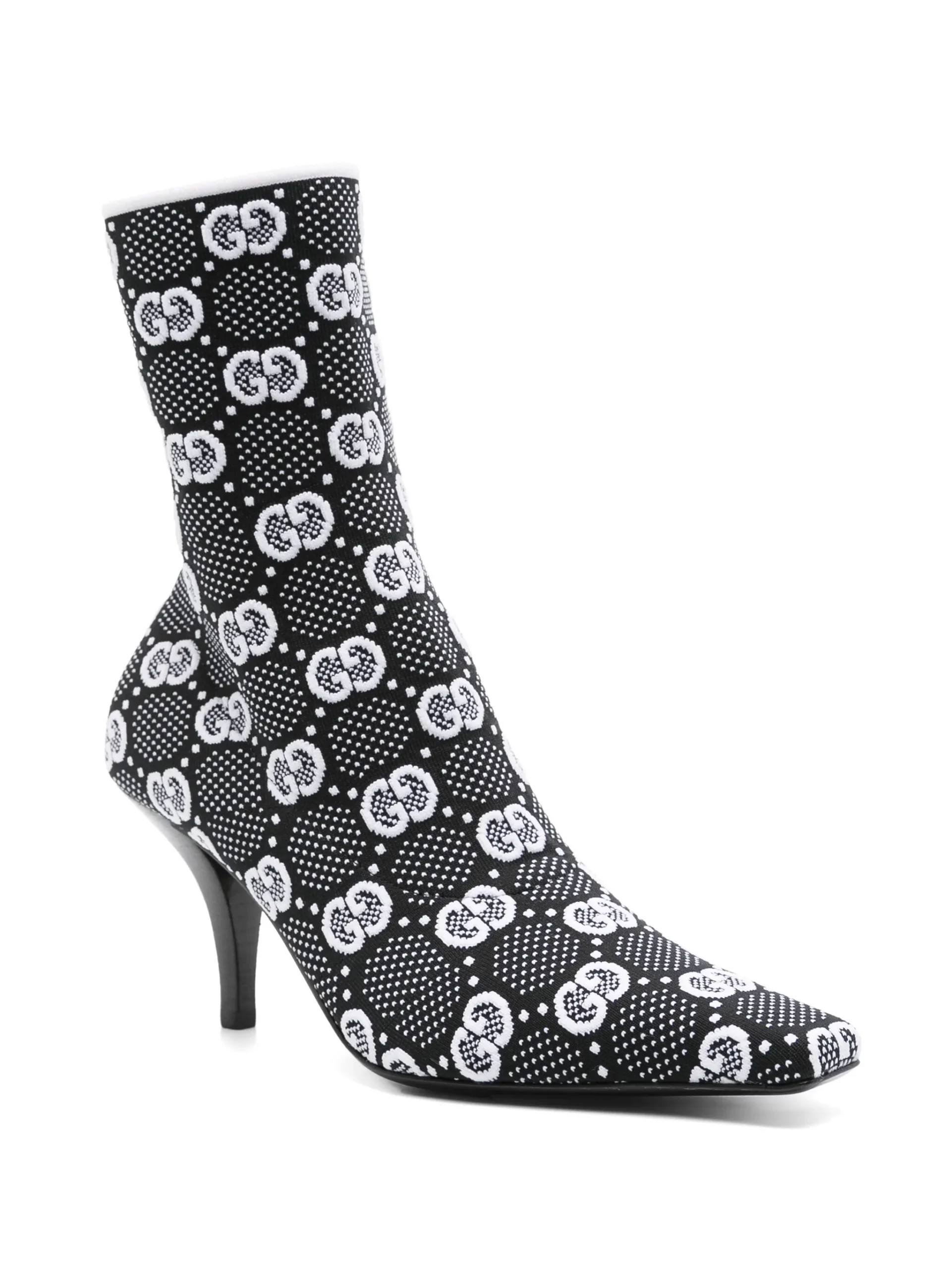 Gucci 75mm Interlocking G knit boots - Görsel 2